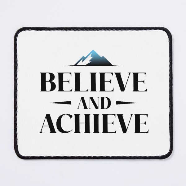 Item preview, Believe and Achieve Mountain Art T-Shirt designed and sold by PrintHavenStore.