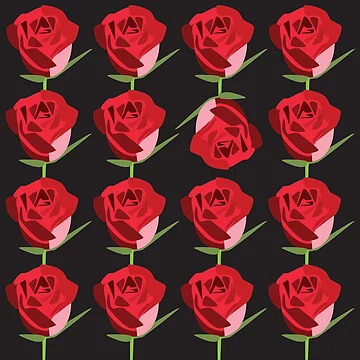 Artwork thumbnail, 16 Roses by Gopherstown, OR