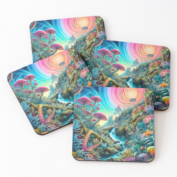 Item preview, Enchanted Psychedelic Dreamscape designed and sold by AleksaDesignMTL.
