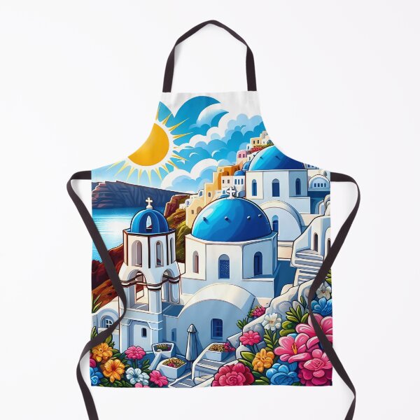 Item preview, Breathtaking Santorini – Vibrant Greek Island Scenery designed and sold by Illustrobe.