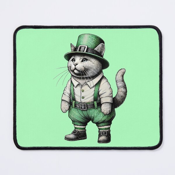 Item preview, Lucky Kitty: St. Patrick’s Day Cat designed and sold by TSQ.