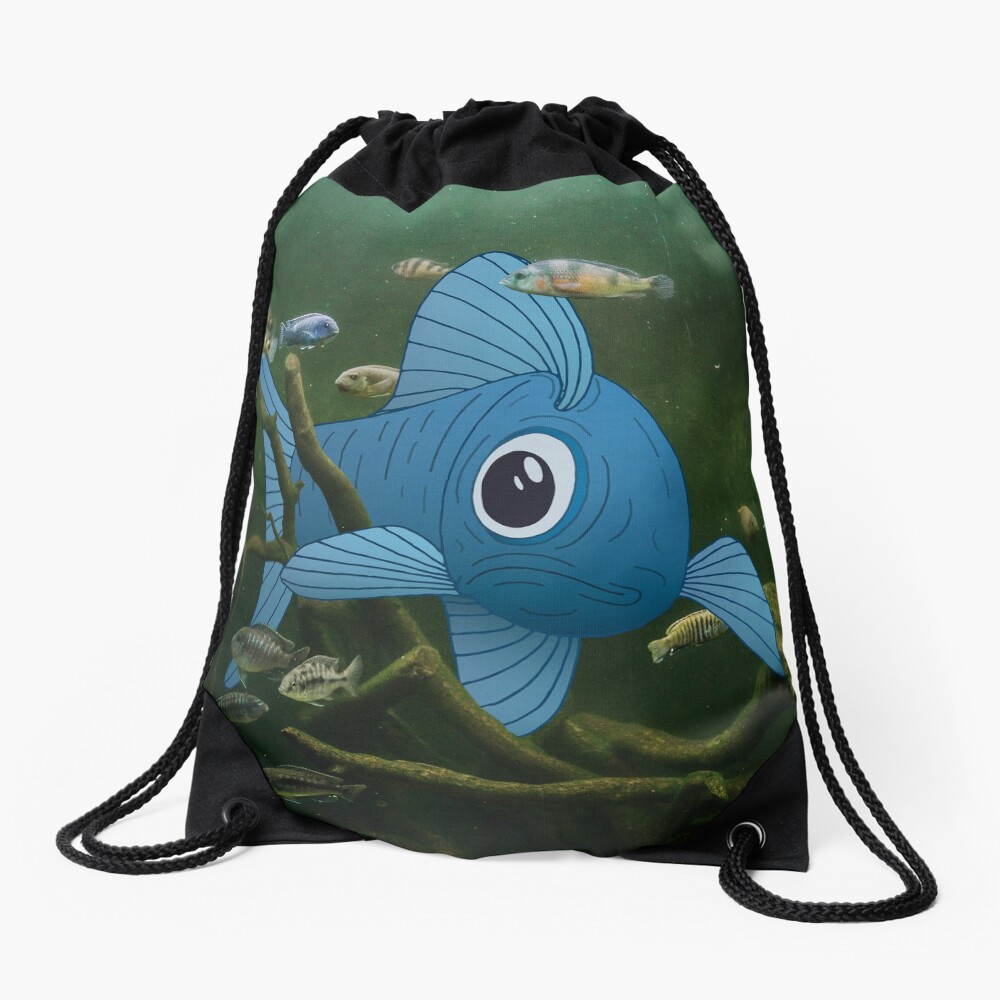 Fishtank Drawstring Bag