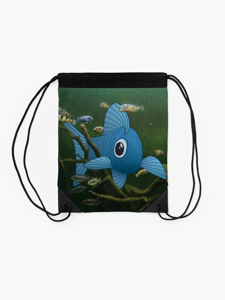 Alternate view of Fishtank Drawstring Bag