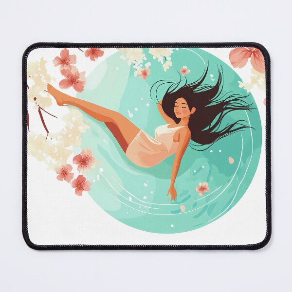 Item preview, Spring Blooms and Floaty Naps Beautiful Dreamer on her side designed and sold by Vicki Noble Art.
