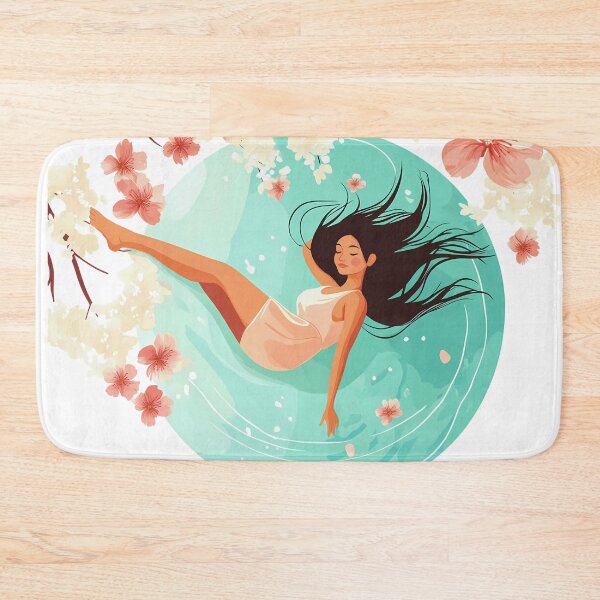 Item preview, Spring Blooms and Floaty Naps Beautiful Dreamer on her side designed and sold by Vicki Noble Art.
