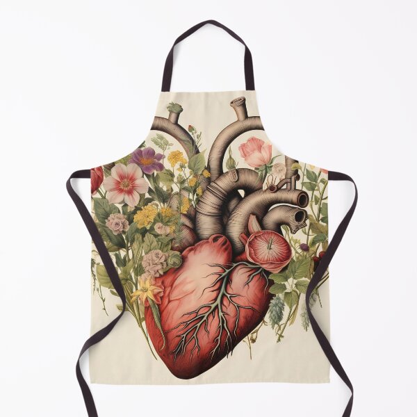 Item preview, Valentines day card. Anatomical heart with flowers. designed and sold by anytka.