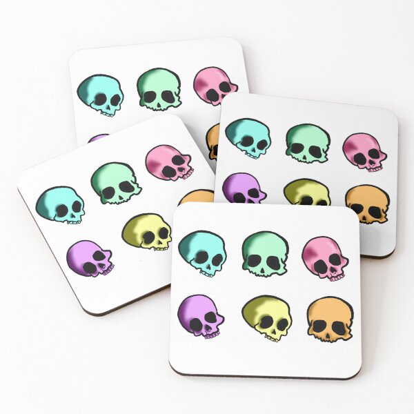 Item preview, Rainbow Little Skull Sheet designed and sold by artbyemme.