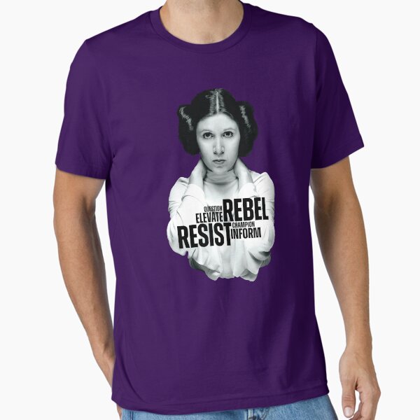 Vista previa del artículo con la obra «Leia, Rebelde, Resiste», diseñado y vendido por stevendrose.
