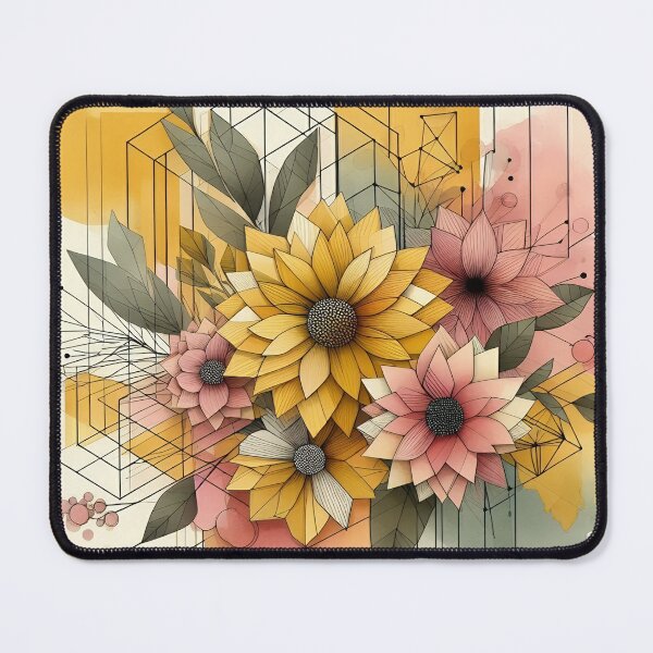 Item preview, Modern Floral Yellow Abstract Flowers designed and sold by GraphicsClub.