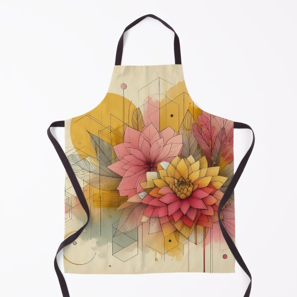 Item preview, Modern Floral Yellow Pink Abstract Flowers designed and sold by GraphicsClub.