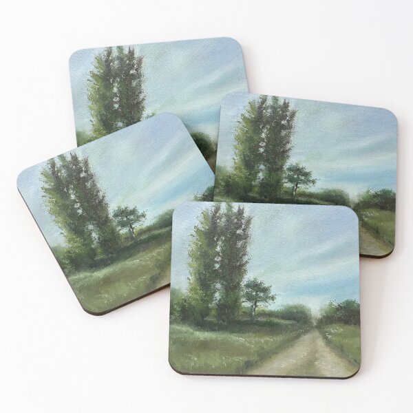 Item preview, Pathway Painting Landscape Artwork Rustic Art Farmhouse Decor vintage style Art designed and sold by Tamarioniart.