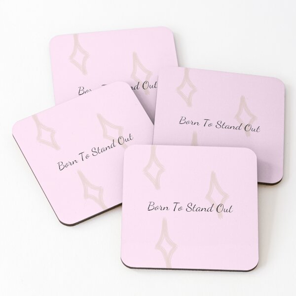 Item preview, Born to Stand Out Aesthetic Pink Quote Print designed and sold by TropicalTrails.