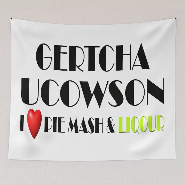 Item preview, I Love London Pie, Mash & Liquor V6n designed and sold by RetrospectUK.