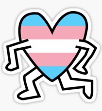 Keith Haring Trans Flag Sticker