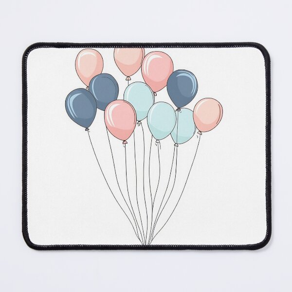 Item preview, Pastel balloons floating gently designed and sold by anytka.