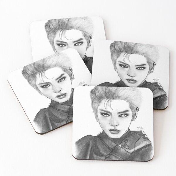 Item preview, Taeyong NCT Pencil Art Portrait designed and sold by eeightart.