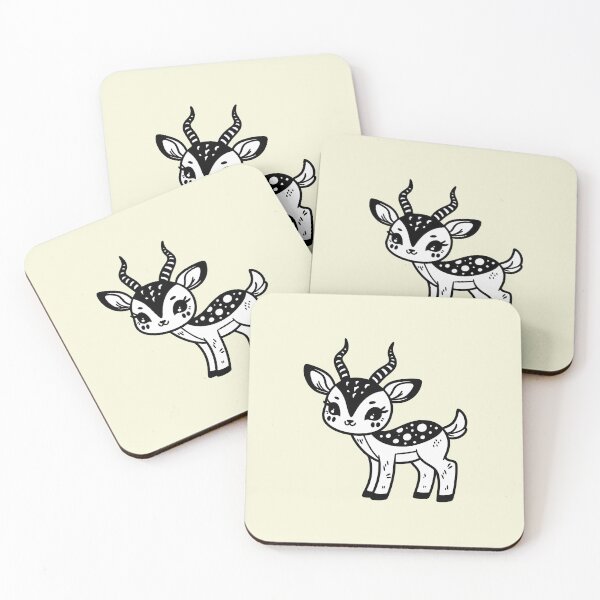 Item preview, Cute Gazelle - Enchanted Safari Art designed and sold by happyartworks.