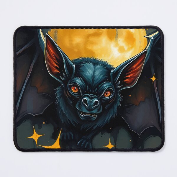 Item preview, Midnight Bat & Full Moon – Nocturnal Animal Art designed and sold by WildlifeInc.