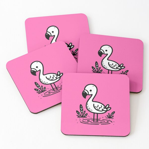 Item preview, Sweet Lake Flamingo - Kawaii Bird Princess designed and sold by happyartworks.