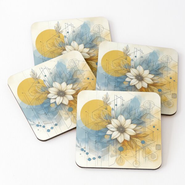 Item preview, Modern Floral White Abstract Flowers  designed and sold by GraphicsClub.
