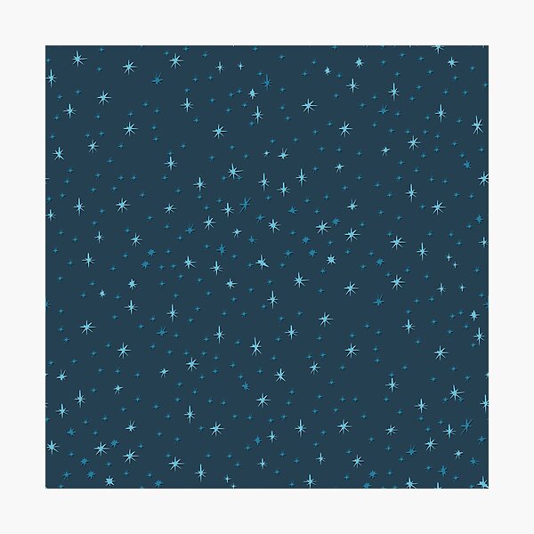 Item preview, Dragon Duel Coordinate - Night Sky Stars in Dark Blues designed and sold by wild.geranium.design.