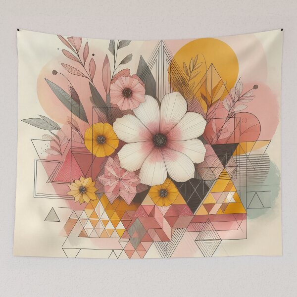 Item preview, Modern Floral White Abstract Flowers  designed and sold by GraphicsClub.