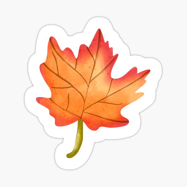 Item preview, Watercolor Autumn Leaf designed and sold by ZanooziEmpire.