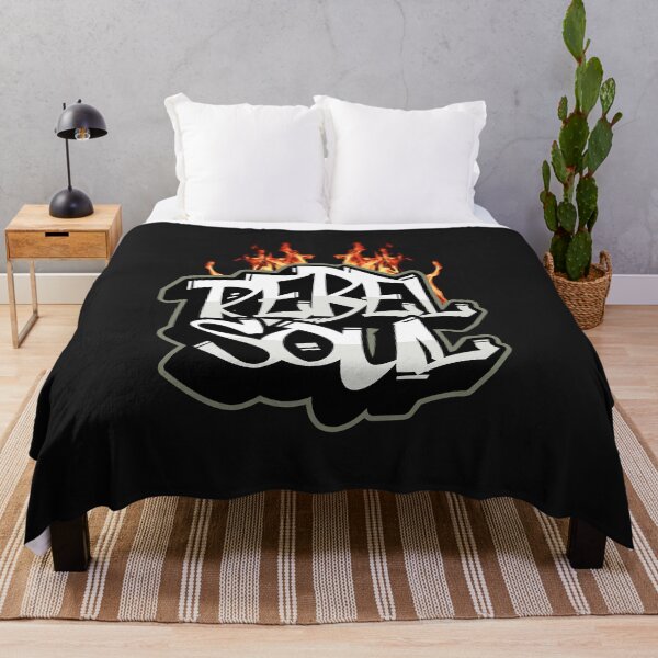 Item preview, Rebel Soul Typography with Flames designed and sold by Mariana Piana.