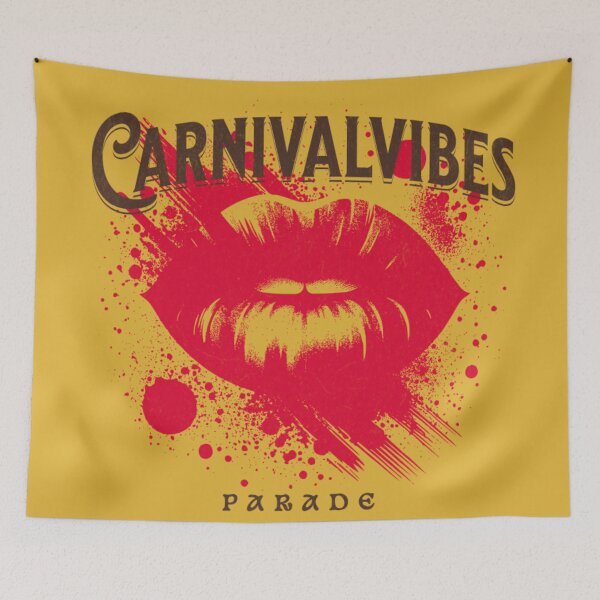 Item preview, Carnival Vibes - Mardi Gras Parade Retro Grunge Art designed and sold by InspiredCreatives.