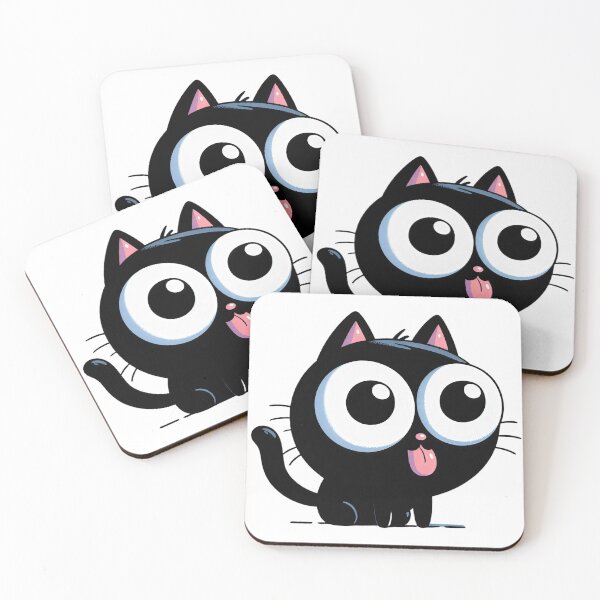 Item preview, Adorably Goofy Black Kitten designed and sold by AaronLaneStudio.