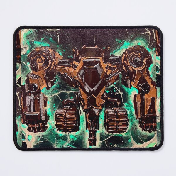 Item preview, Mech Robot Acrylic Pour Painting 015 designed and sold by Paws Of Aries.