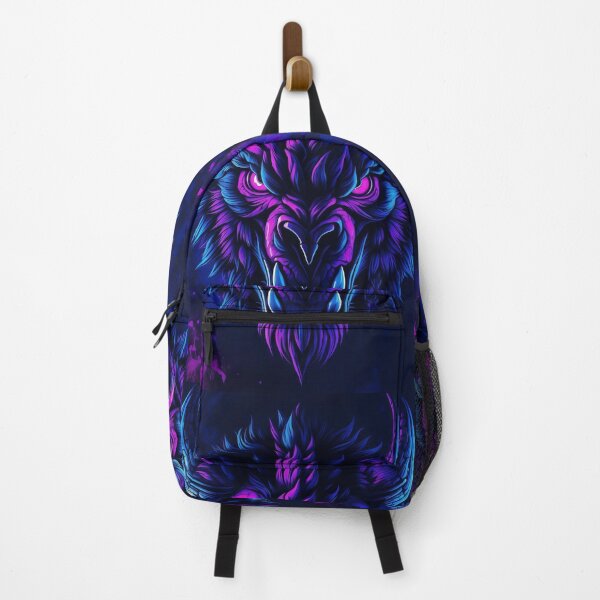 Item preview, Fierce Neon Bison Head Digital Artwork Glow designed and sold by ArtComixHaven.