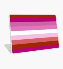 Lipstick Lesbian Pride Flag Laptop Skin