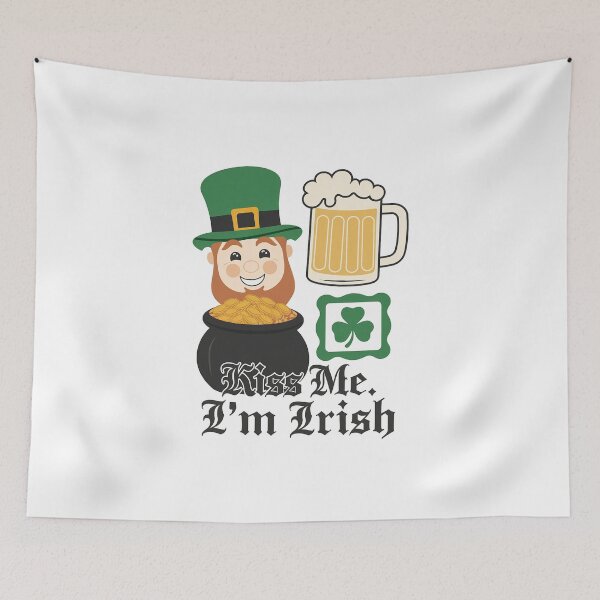 Item preview, St patricks day | Kiss me I'm IRISH designed and sold by RedCircleArt.
