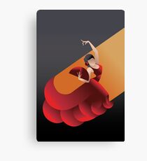 Art Deco styled Spain Flamenco dancer Canvas Print