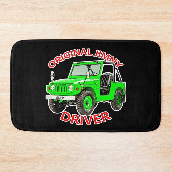 Item preview, Vintage Green Lime Suzuki Jimny 4x4 Classic Off-Road Art designed and sold by Michael van der Hoorn.
