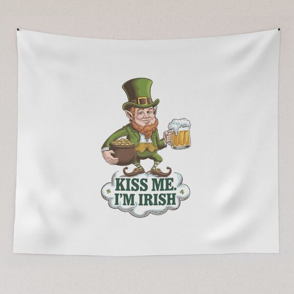 Item preview, St patricks day | Kiss me I'm IRISH designed and sold by RedCircleArt.