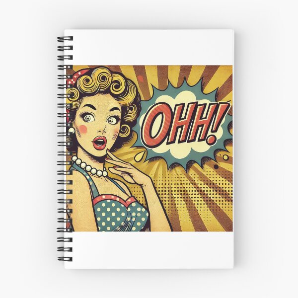 Item preview, Retro Pop Art Woman with 'OHH!' Expression designed and sold by AhaPrint.