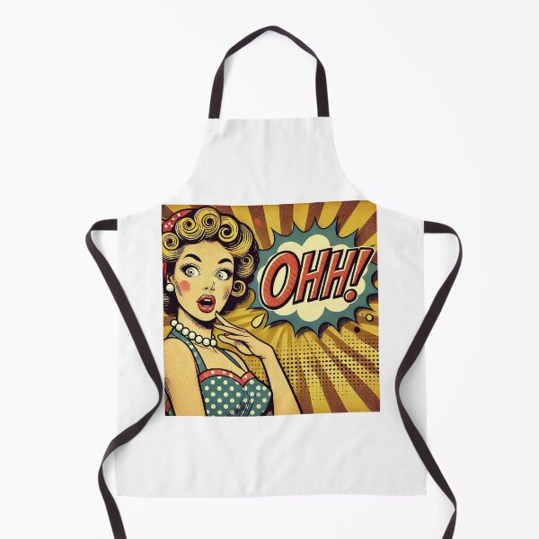 Item preview, Retro Pop Art Woman with 'OHH!' Expression designed and sold by AhaPrint.