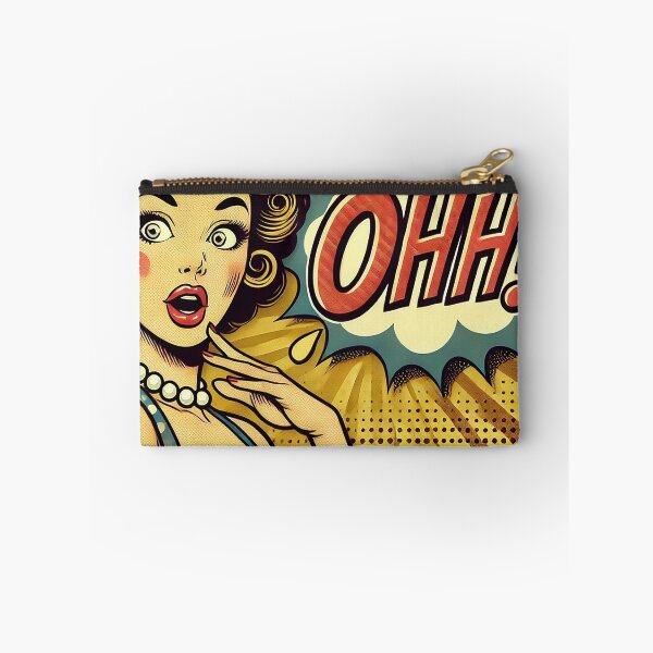 Item preview, Retro Pop Art Woman with 'OHH!' Expression designed and sold by AhaPrint.