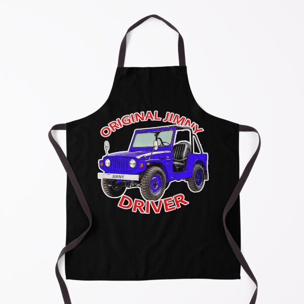 Item preview, Vintage Bright Blue Lime Suzuki Jimny 4x4 Classic Off-Road Art designed and sold by Michael van der Hoorn.