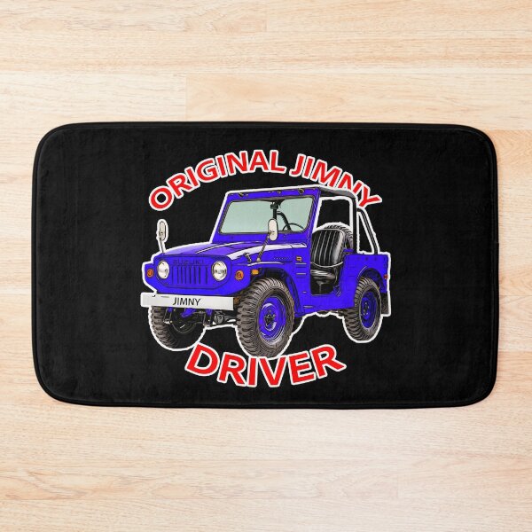 Item preview, Vintage Bright Blue Lime Suzuki Jimny 4x4 Classic Off-Road Art designed and sold by Michael van der Hoorn.