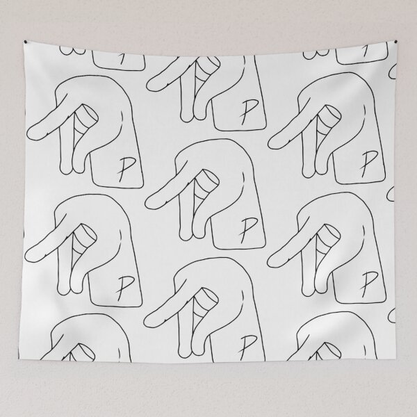 Item preview, ASL letter P designed and sold by Artistkhg.