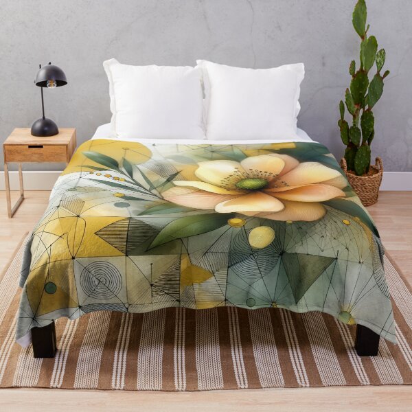 Item preview, Modern Floral Yellow Abstract Flower designed and sold by GraphicsClub.