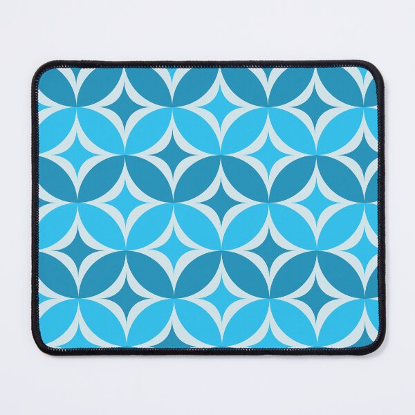 Item preview, Retro Blue Atomic Starburst Pattern designed and sold by newburyboutique.