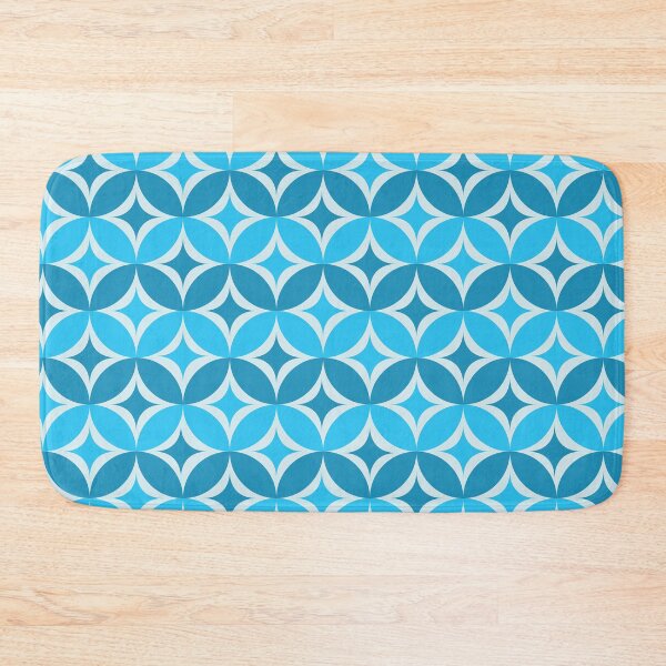Item preview, Retro Blue Atomic Starburst Pattern  designed and sold by newburyboutique.