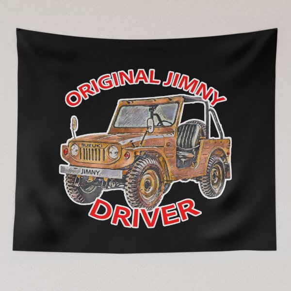 Item preview, Vintage Brown Suzuki Jimny 4x4 Classic Off-Road Art designed and sold by Michael van der Hoorn.
