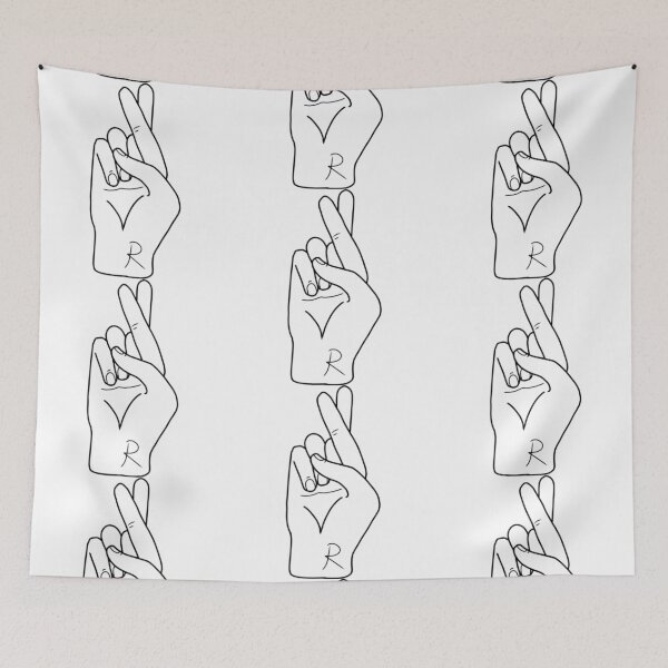 Item preview, ASL letter R designed and sold by Artistkhg.