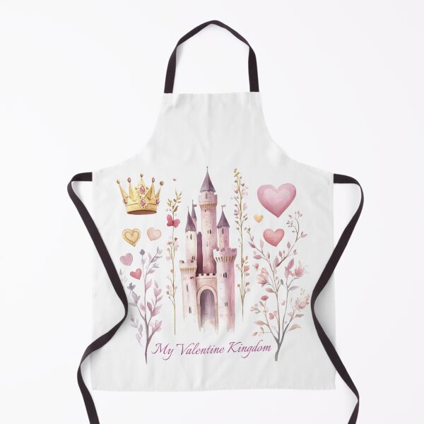 Item preview, My Valentine's Kingdom - Enchanting Watercolor Castle Digital Art Print designed and sold by AnnDesignStudio.
