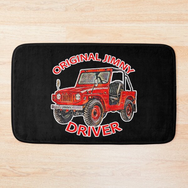 Item preview, Vintage Red Suzuki Jimny 4x4 Classic Off-Road Art designed and sold by Michael van der Hoorn.
